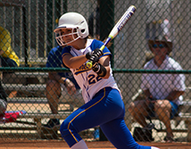 Softball at bat